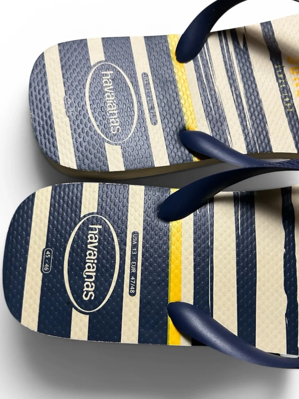 Havaianas Printed Men's Top Nautical Flip Flops Size 13